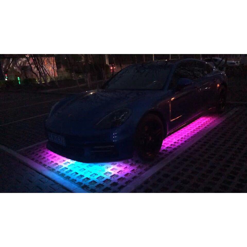 通用汽车底盘灯led防水爆闪改装装饰流光跑马氛围灯七彩呼吸声控