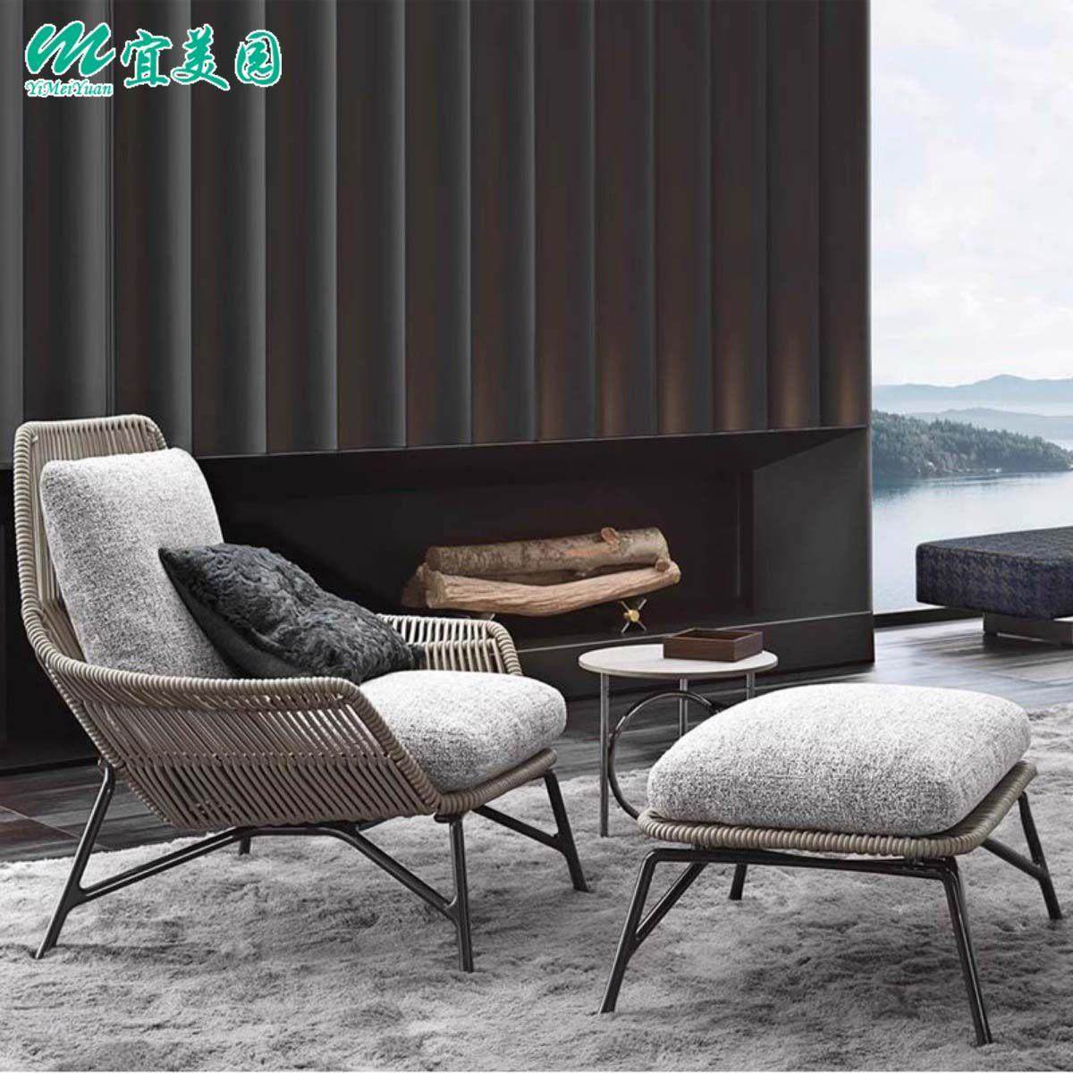 户外沙发藤编庭院休闲藤椅北欧现代阳台花园单人防水防晒沙发椅,住宅家具,户外沙发,淘宝优惠券,粉丝福利购,淘宝优惠卷