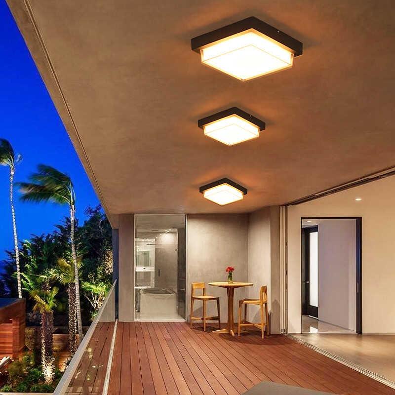 户外吸顶灯防水阳台走廊楼梯入户大门凉亭过道别墅庭院LED吸顶灯