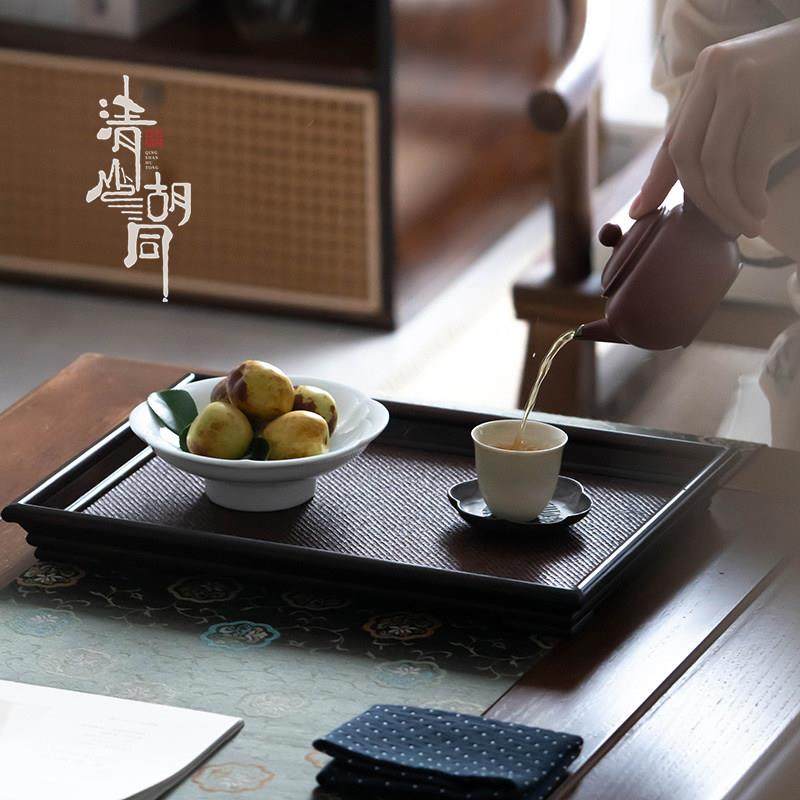 简约功夫茶具小茶盘檀竹茶托小茶台竹制席面干泡壶承壶垫茶点心盘,餐饮具,果盆/果盘/果篮,淘宝优惠券,粉丝福利购,淘宝优惠卷