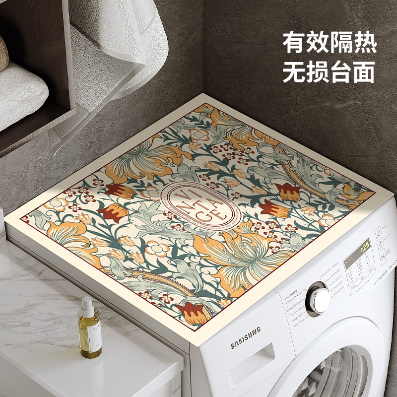 硅藻泥厨房沥水垫台面防滑吸水垫防油可擦洗衣机防尘隔热餐垫子bw