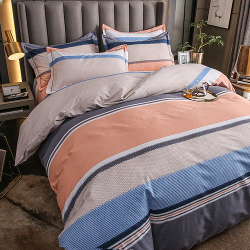 秋冬磨毛四件套全棉被罩床单15m18m被套三件套宿舍床品加厚