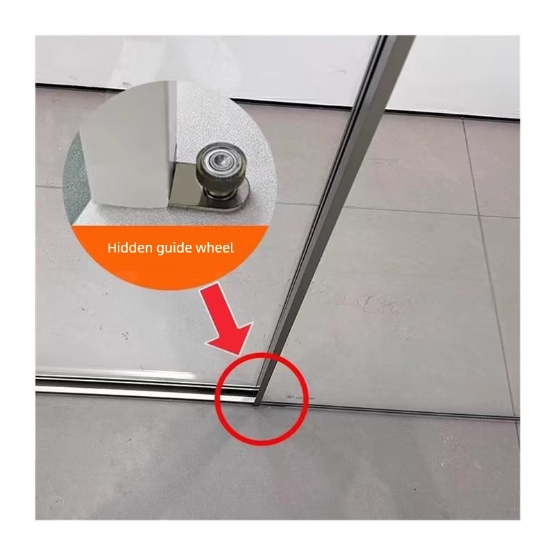 无障碍淋浴房全框推拉门下沉浴室玻璃隔断浴室干湿分离直窄