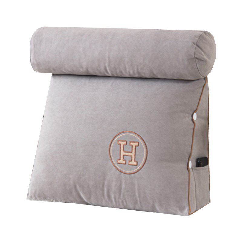 床头软包榻榻米三角靠垫可调节头枕大靠背飘窗沙发靠枕床上可拆洗