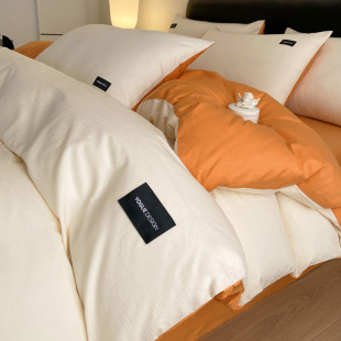 加厚被套单件100全棉1.5米单人被罩150x200x230被单套三件套4