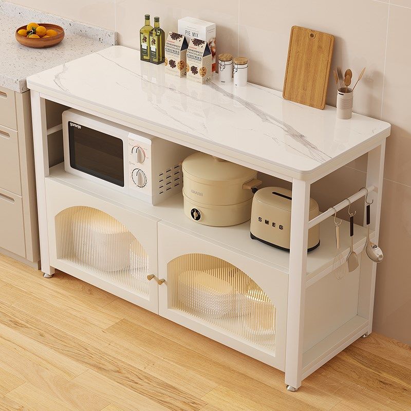岩板切菜桌厨房落地置物架微波炉烤箱多层收纳储物柜多功能餐边柜,厨房/烹饪用具,厨房置物架/置物柜/角架,淘宝优惠券,粉丝福利购,淘宝优惠卷