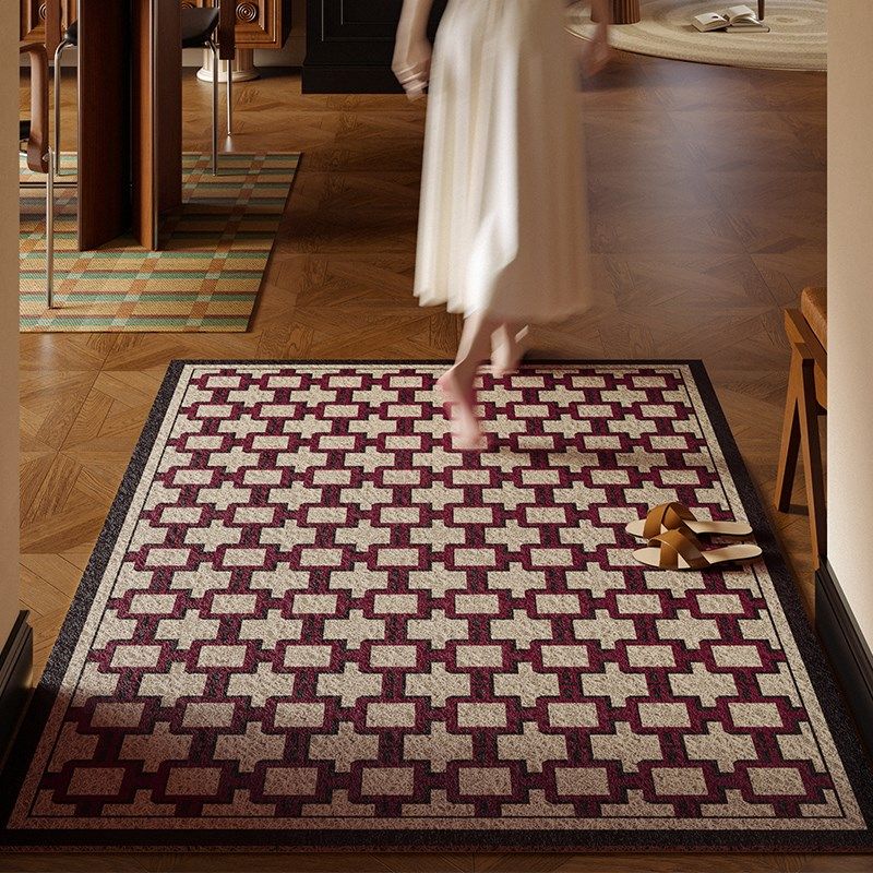 特沃斯英式老钱风丝圈入户门外走廊地垫入户门垫进门地垫除尘新款,居家布艺,入户地垫,淘宝优惠券,粉丝福利购,淘宝优惠卷