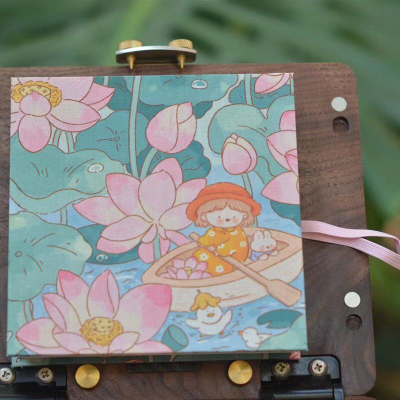 宝虹学院级水彩风琴本23折24页小正方可携式加厚300g