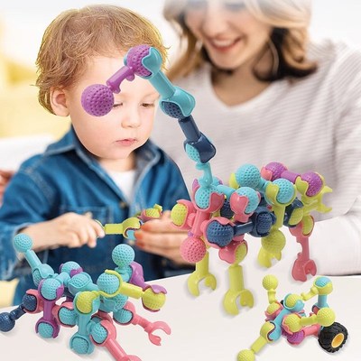 幼儿园玩具建构区材料大中小班桌面积木儿童拼插5拼装7益智3到6岁