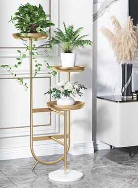 简约室内铁艺花架客厅落地式多层置物架阳台多肉绿萝花盆装饰摆件