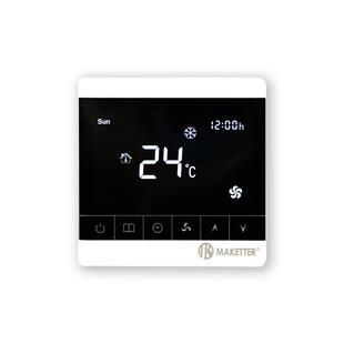 梅柯德中央空调温控器液晶触摸智能开关风机盘管面板MKD601