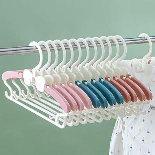 宝宝婴儿童晾衣架家用挂衣挂钩新生儿专用小孩衣服架子凉晒多功能