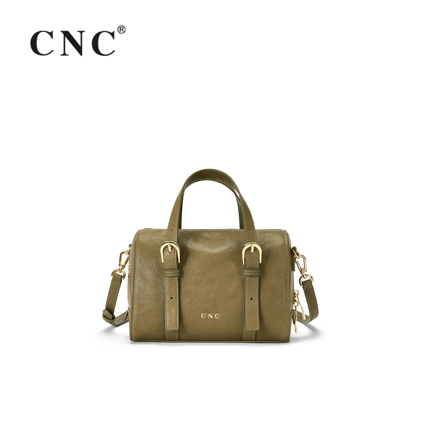 CNC波士顿包包女黑标精选植鞣皮单肩斜挎包枕头包手提包轻奢复古