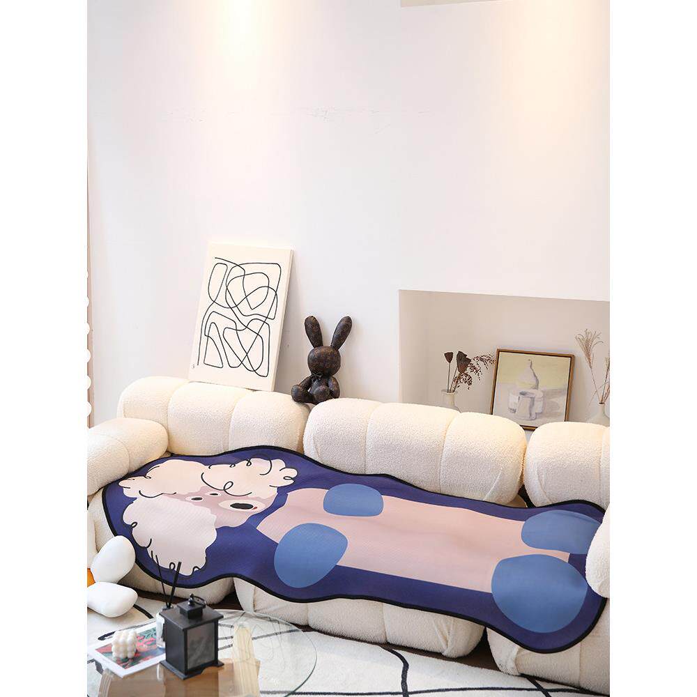 积屋卷毛米可冰丝异形沙发垫卡通可爱防滑耐磨网红沙发盖布巾套罩