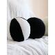 休闲斯堪 纳维亚黑白几何球兔毛软垫板沙发床和早餐海湾窗毛绒枕