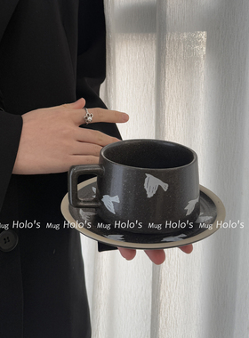 Holo's Mug飞燕子咖啡杯套装复古陶瓷杯子拉花杯下午茶水杯伴手礼