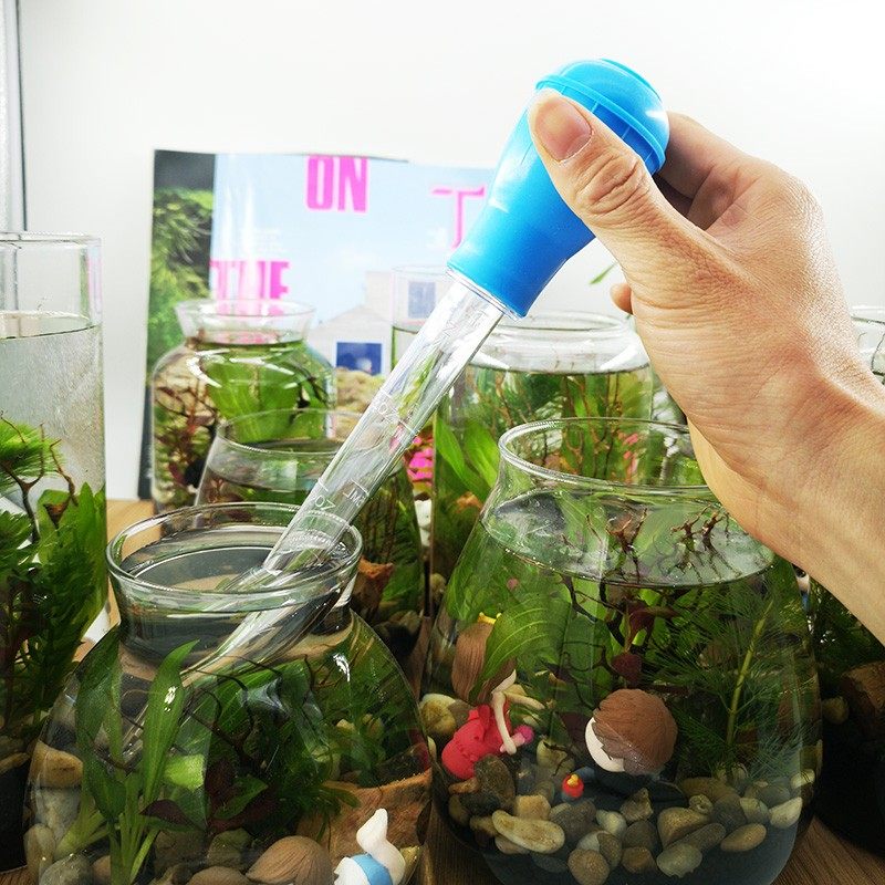 换水管迷你换水器吸水器 吸便器 小型鱼缸换水吸除粪便吸管排水器