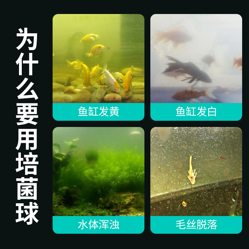 硝化魔球鱼缸过滤材料生化球过滤盒滤材硝化细菌过滤棉净化细菌屋