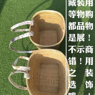 四川背篼精编竹背篓买菜工具传统购物袋手工艺术品手工家用竹编工