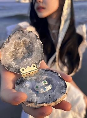 这戒指盒简直是海边求婚浪漫神器
