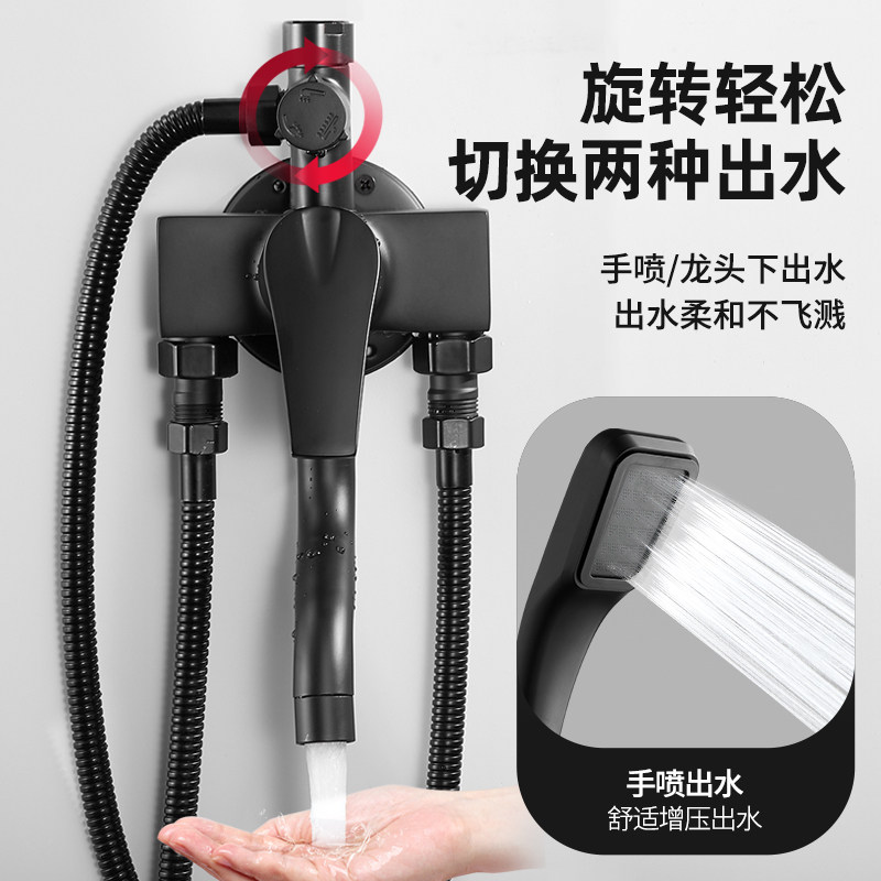 明装简易淋浴套装浴室升降喷头F淋雨洗澡卫生间沐浴无顶喷