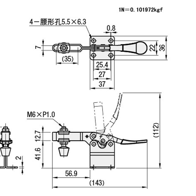 水平式快速夹具 替代MISUMI米思米肘夹MC01H-3快速夹钳 工装夹具