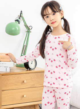 女童秋衣秋裤套装内穿内衣薄款春秋宝宝儿童女秋季三岁六小童