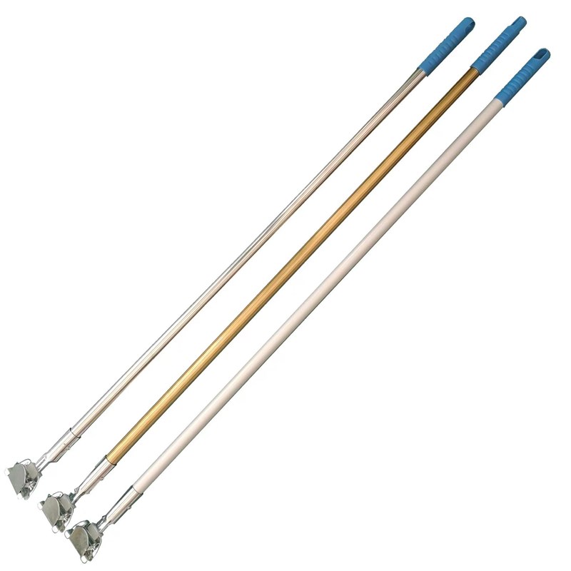拖把杆单杆通用一体杆配件大全加厚不锈钢铝合金地拖杆