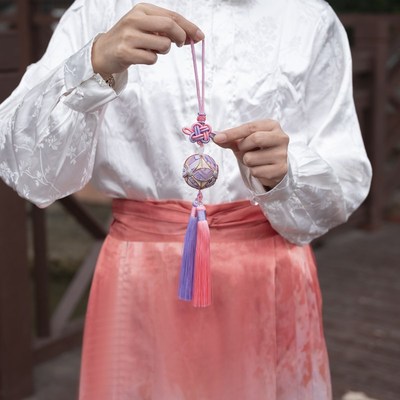 广西壮族靖西特产手工艺品非遗壮锦绣球礼品中国结汽车挂件伴手礼