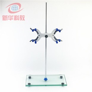 钢化玻面滴定台 玻璃台面滴定台 玻璃铁架台 300*150 实验支架