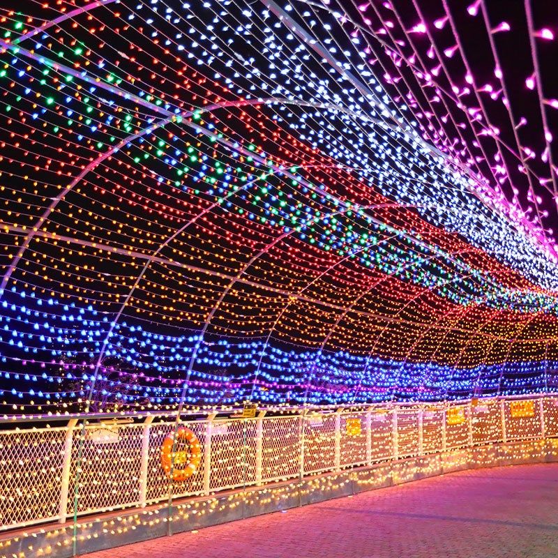 小彩灯闪灯串灯满天星灯串户外结婚新年七彩变色氛围灯装饰灯景观