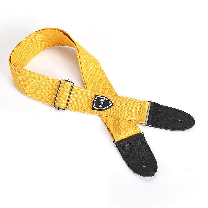 赞声吉他背带 棉紫色 黄色 红色 绿色 天蓝色 水蓝民谣吉他背带
