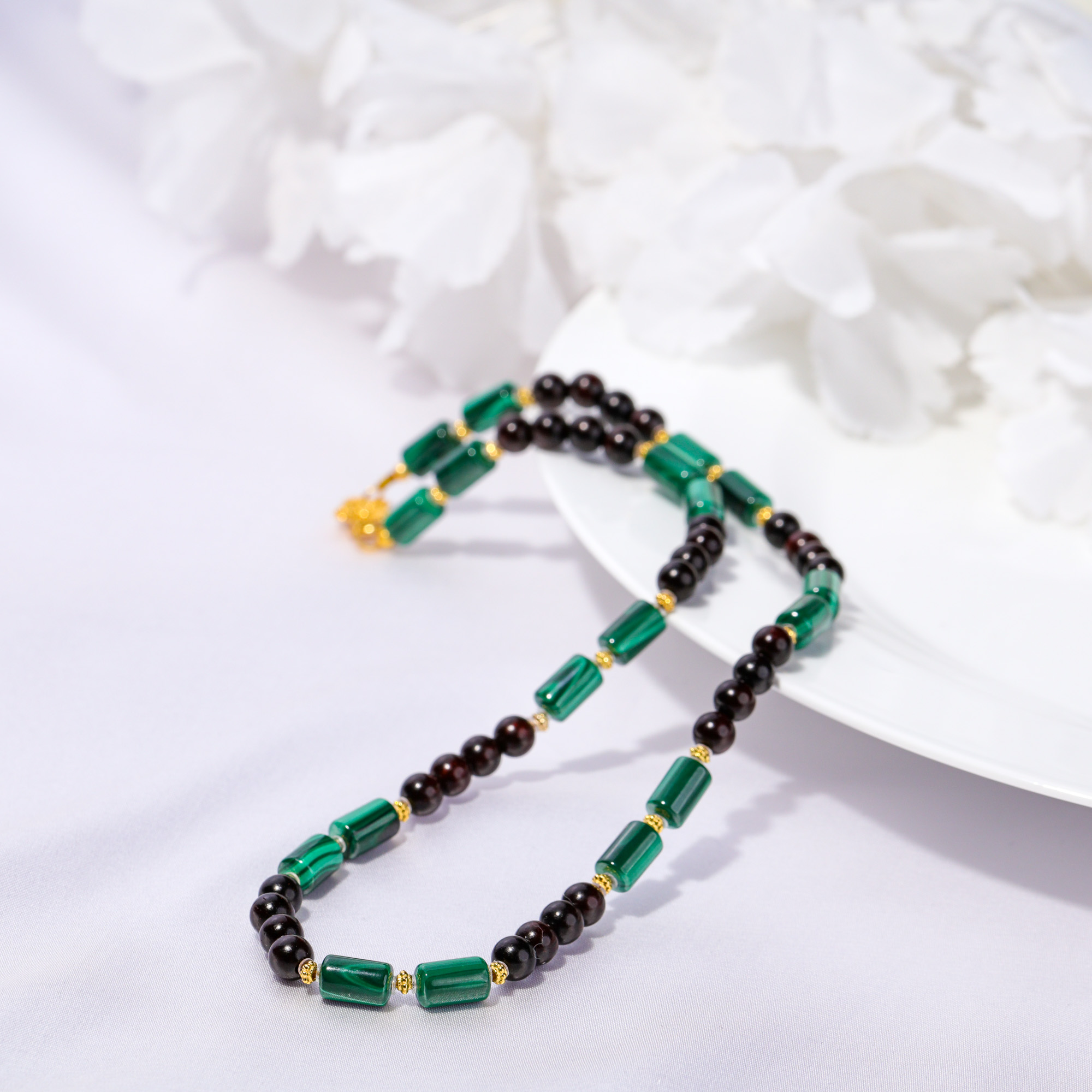 【闹妈甄选】美伢【金章贵】小叶孔雀石女士项链XY2505103