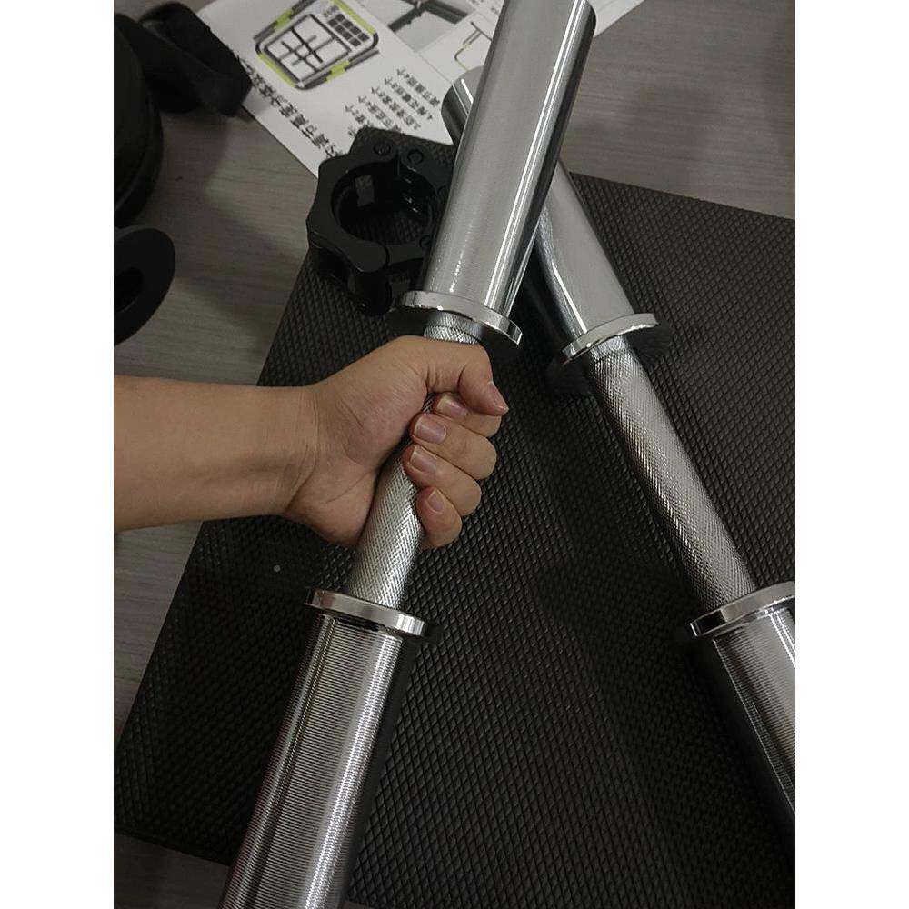 杠铃短奥地利女酒DQW吧健身家用通用小孔直电镀弯杆铃杆哑铃件子