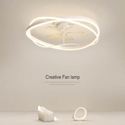 卧吊扇代灯2025年款现简新约家PRP用一体室电风扇吊灯具北欧饭厅