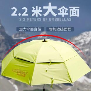 连球2.2米钓鱼伞万向户见包装外雨防折叠遮阳阳伞24米.防晒太伞垂