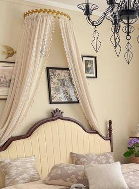 式复古蕾丝高级背感床公主风女KKH孩儿童幔家用法卧室帘子网红拍