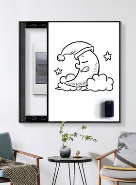 磁性2白板电表箱饰画画205新款免打孔网红留言板挂画 FDY701装 画