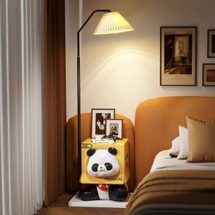 熊猫多巴胺落卧地灯儿童室床头柜体客一厅沙发旁边级感BJK2418Z氛