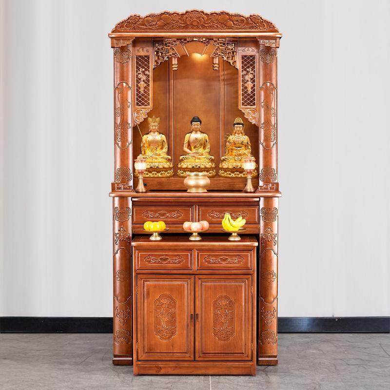 实木佛用龛立柜家佛柜FKH07佛堂桌财神菩萨柜供观音柜立中式神龛