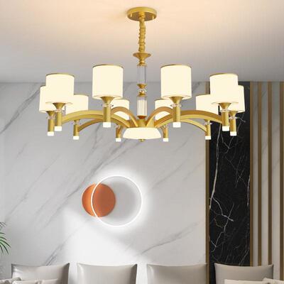 厅吊2025新客款灯具档现代简约大气轻奢高农村自建MXE房大厅灯主