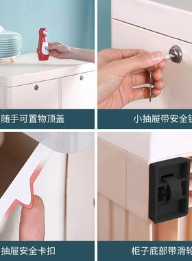 42-5-8-66cm【特厚款】A抽BS屉式收纳5柜塑料家用收纳柜五斗0柜