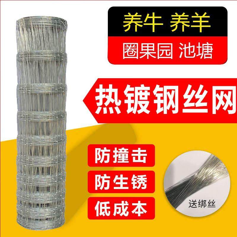 镀锌铁丝丝围栏钢铁羊网格网防护隔离网养殖网拦牛果园勾花牛GXP,五金/工具,护栏/隔离栏,淘宝优惠券,粉丝福利购,淘宝优惠卷