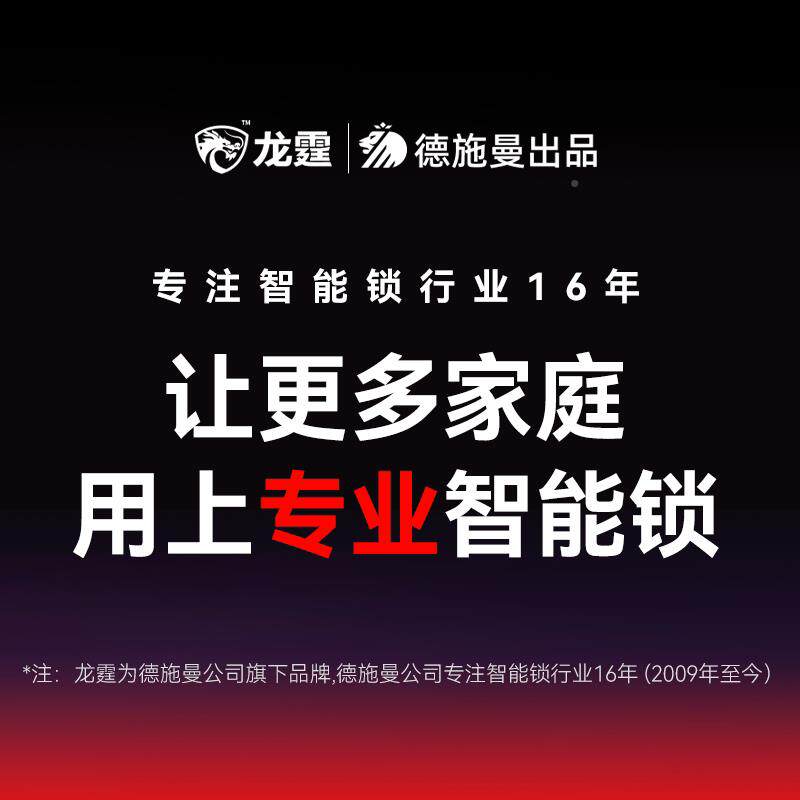 德施曼旗下龙A3霆F控D能锁全自动3D人脸识别防盗智密码锁监指纹锁