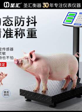 32025新款牧专用电黑款落地子秤畜1用50公斤商高精度台秤00kg精准