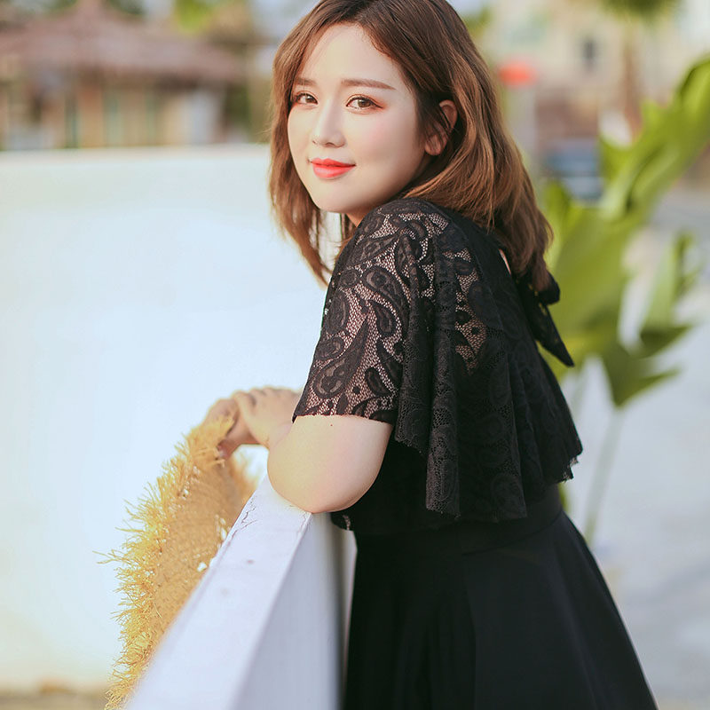 200斤大码泳衣女连体保守胖mm遮肚显瘦加肥特大号300斤温泉泳装