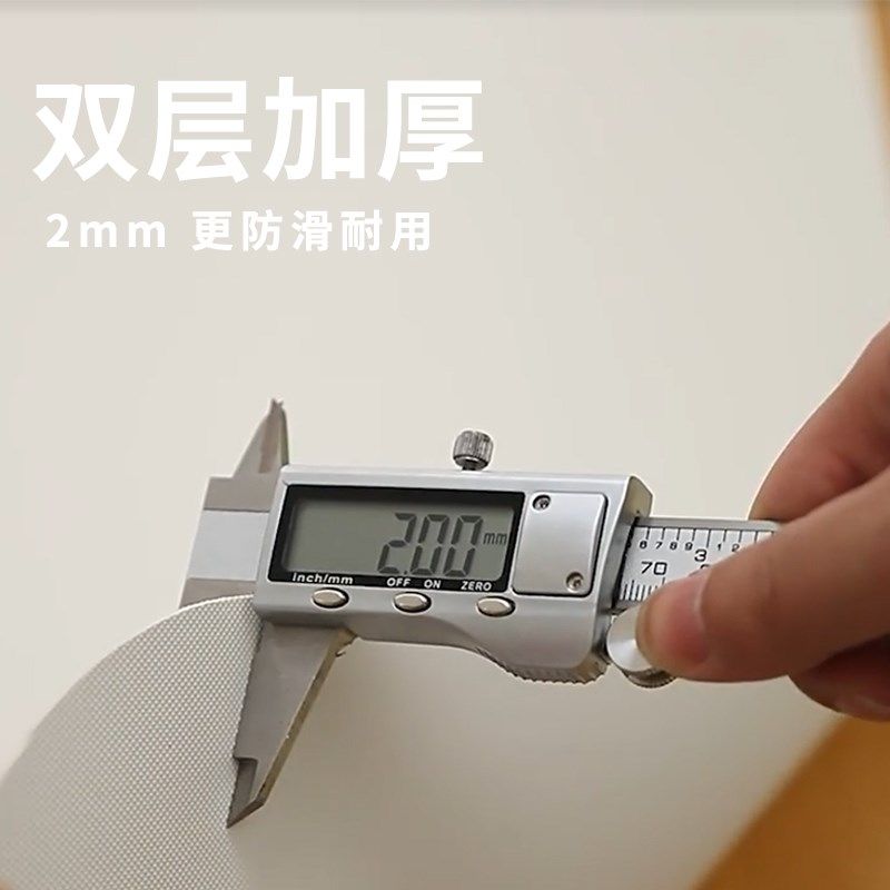 仿木纹圆桌垫桌布防水防油免洗大圆桌桌垫茶几圆桌原木色实木中式