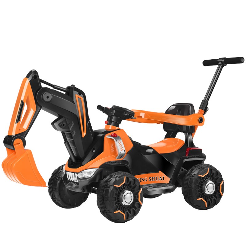 儿童挖掘机玩具车电动挖土机可坐人可骑挖机超大号男孩工程车可坐