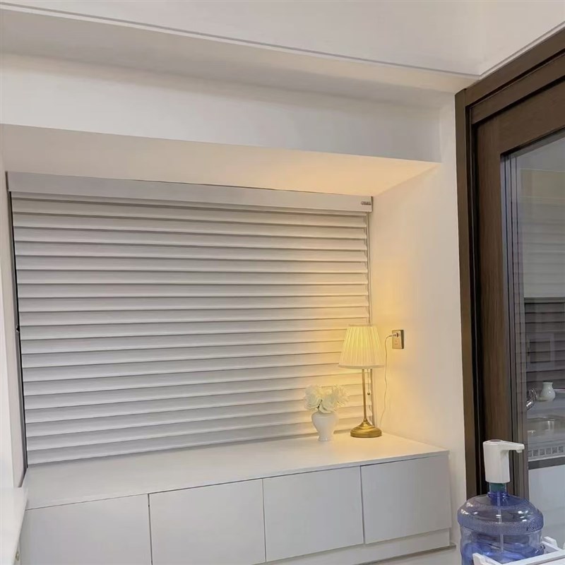 百叶窗手动电动香格里拉窗帘遮光卧室办公室浴室厨房防水飘窗上下