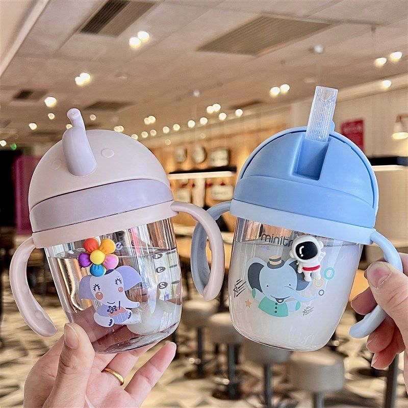婴儿学饮杯6个月以上鸭嘴杯儿童吸管杯喝水专用水杯宝宝刻度奶瓶,餐饮具,吸管杯,淘宝优惠券,粉丝福利购,淘宝优惠卷